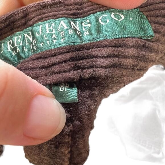 Vintage 8p RALPH LAUREN Women's Sable Brown Classic Corduroy Pants 8p - Picture 12 of 16